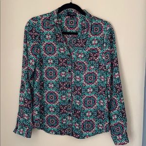 Colorful button-up “The Limited” blouse